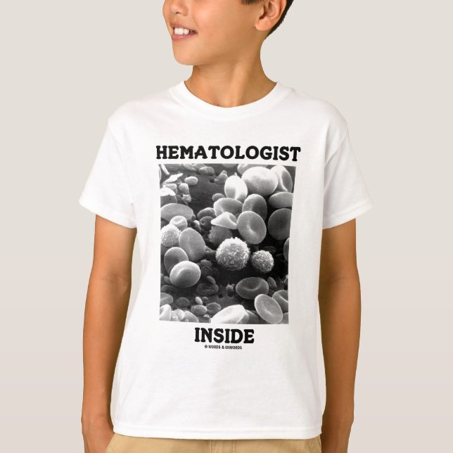 Camiseta Interior del hematólogo (glóbulos) (Anverso)