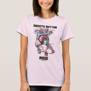 Camiseta Interior liso del ritmo (corazón anatómico médi