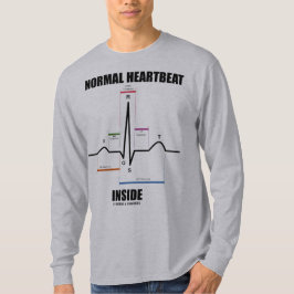Camiseta Interior normal del latido del corazón (EKG)