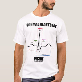 Camiseta Interior normal del latido del corazón (EKG)
