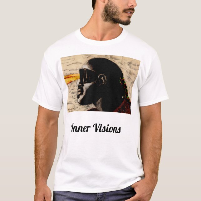 Camiseta interna de Stevie Wonder de las visiones (Anverso)