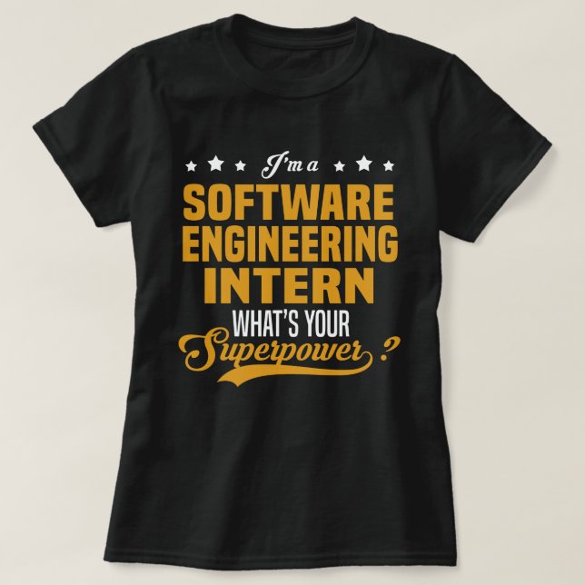 Camiseta Internado de ingeniería de software (Diseño del anverso)