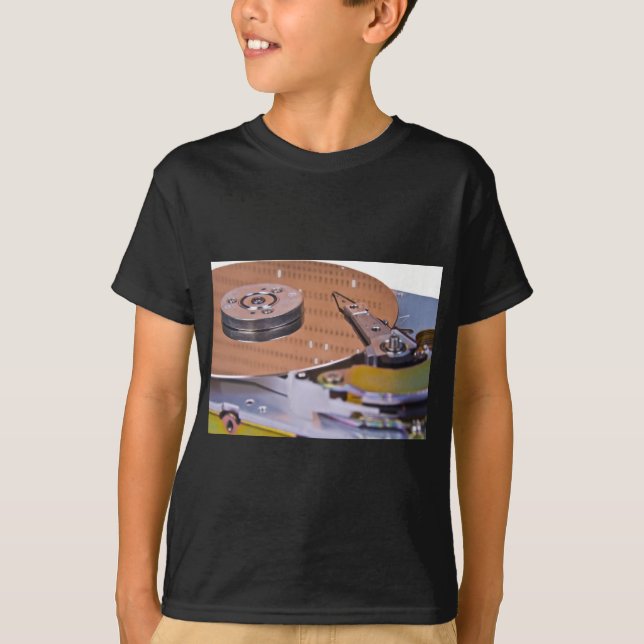 Camiseta Internals de una unidad de disco duro (Anverso)