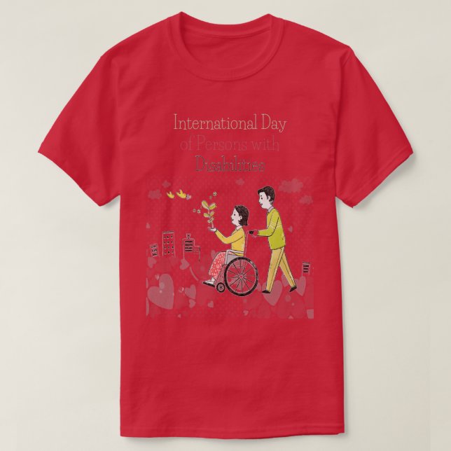Camiseta International Day of Persons with Disabilities (Diseño del anverso)
