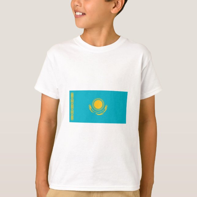 Camiseta International de la BANDERA de Kazajistán (Anverso)
