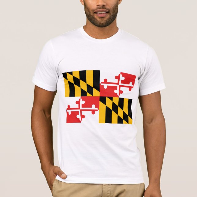 Camiseta International de la BANDERA de Maryland (Anverso)