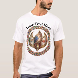 Camiseta International Unity Flame with World Flags Emblem 
