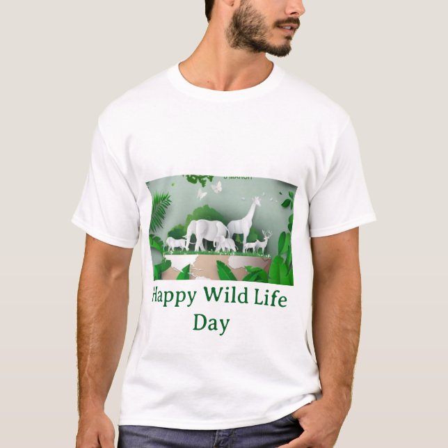 Camiseta International Wildlife Day Men’s T-Shirt  (Anverso)