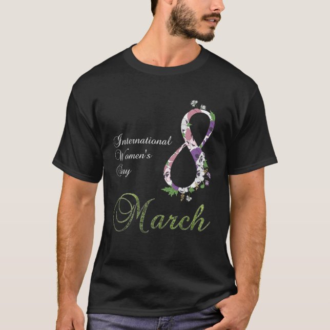 Camiseta International Women s Day Pansy Flower March 8 202 (Anverso)