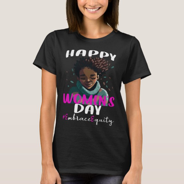 Camiseta International Womens Day 2023 Embrace Equity 8 Mar (Anverso)