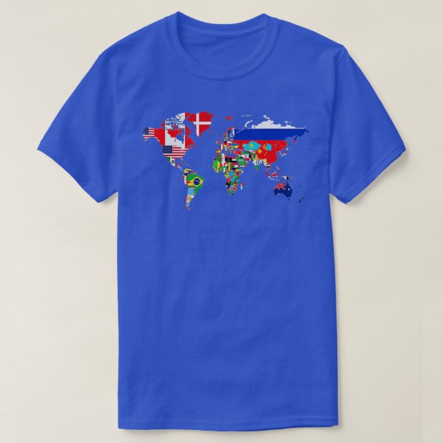 Camiseta International World Flags  Flags World Map for kid (Diseño del anverso)