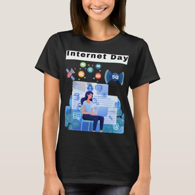 Camiseta Internet de día (Anverso)