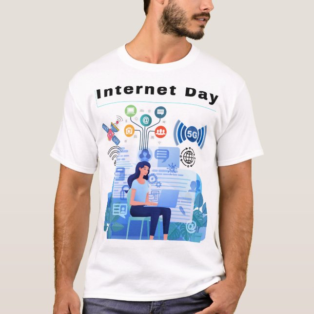 Camiseta Internet de día (Anverso)