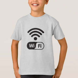 Camiseta Internet gráfico de señal Wi-Fi de Guay