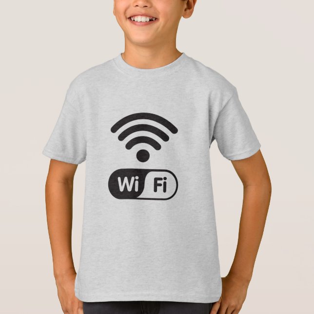 Camiseta Internet gráfico de señal Wi-Fi de Guay (Anverso)