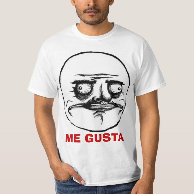 Camiseta Internet Meme de los tebeos de la rabia de Gusta (Anverso)