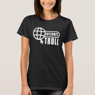 Camiseta Internet Troll Comentando Nerd Troll