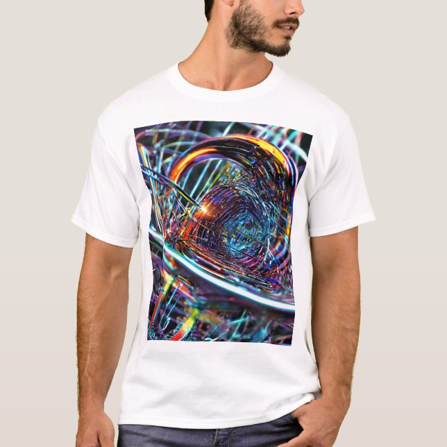 Camiseta Interpretación artística del principio electromagn (Anverso)