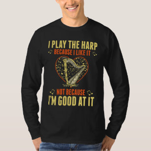 Camiseta Intérprete de arpa para orquesta de arpista chica