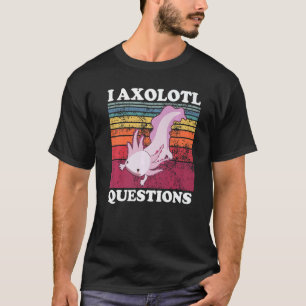 Camiseta Interrogantes de Axolotl Cute Axolotls Plush Boy C