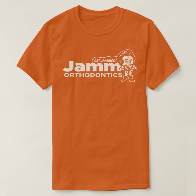 Camiseta Interrumpir en la ortodoncia de Jamm (Diseño del anverso)