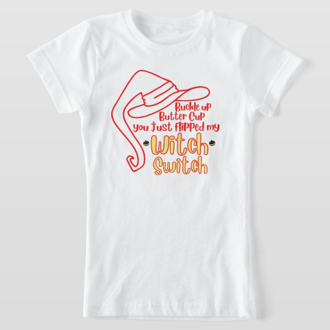 Camiseta Interruptor de bruja de la hebilla arriba (Distribución)