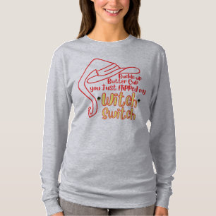 Camiseta Interruptor de bruja de la hebilla arriba