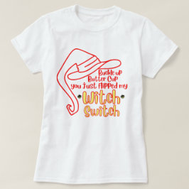 Camiseta Interruptor de bruja de la hebilla arriba