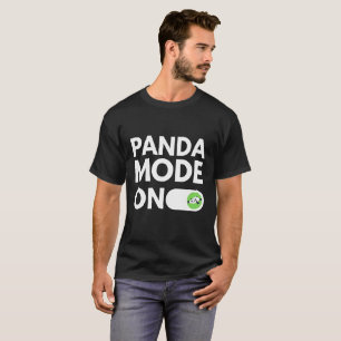 Camiseta Interruptor de palanca de modo Panda activado Anim