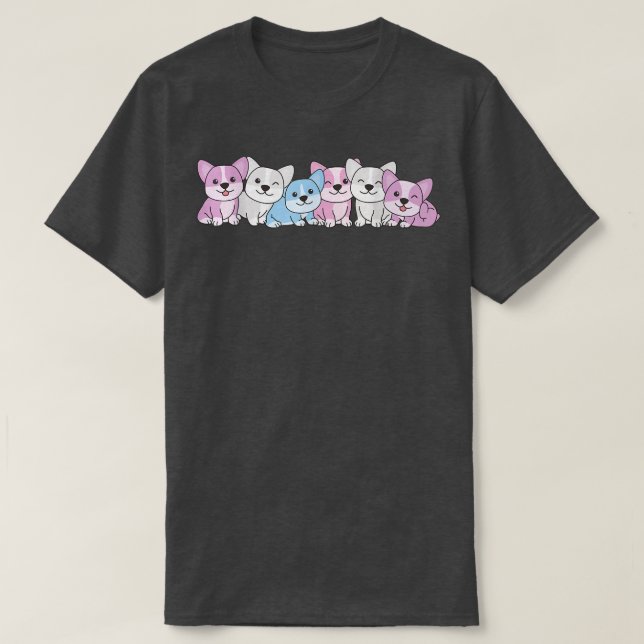 Camiseta Interse Flag Orgullo Lgbtq Perros Interse Corgi (Diseño del anverso)