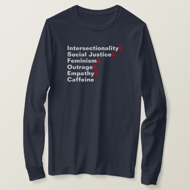 Camiseta Interseccionalidad y (Anverso del diseño)