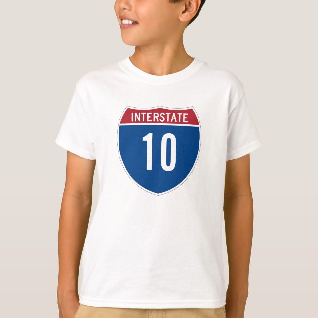 Camiseta Interstate 10 T-Shirt (Anverso)