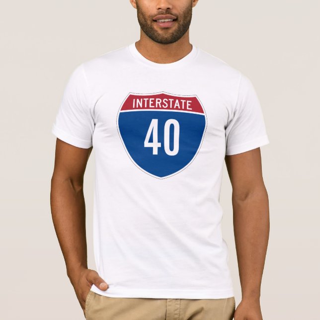 Camiseta Interstate 40 T-Shirt (Anverso)