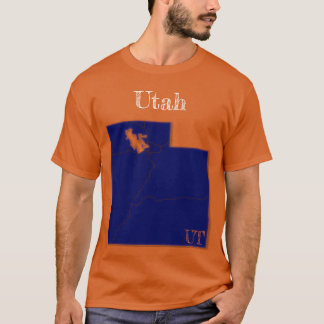 Camiseta Interstate Utah [Diseño Azul de la Marina]
