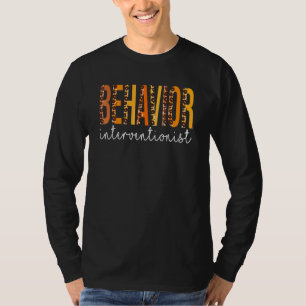 Camiseta Intervencionista de Conducta Leopardo Otoño Otoño 