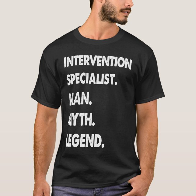 Camiseta Intervention Specialist Man Myth Legend (Anverso)