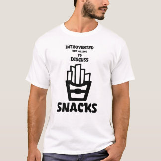 Camiseta Intervertido pero dispuesto a discutir sobre Snack