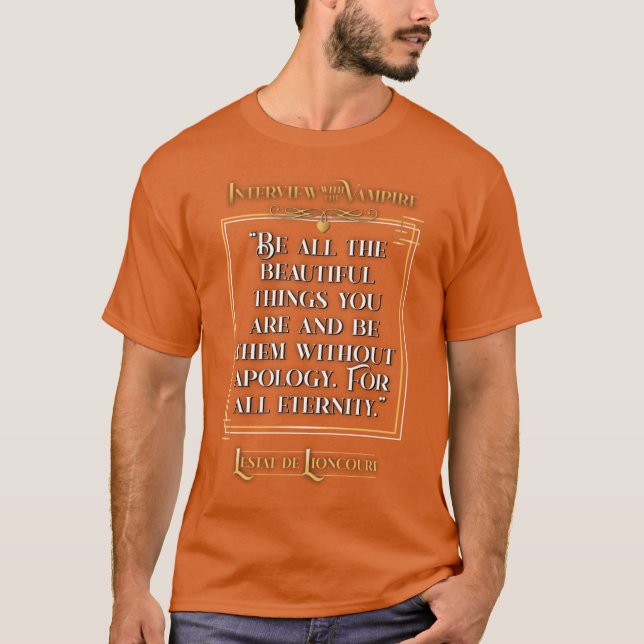 Camiseta Interview with the Vampire Lestat Quote Transparen (Anverso)