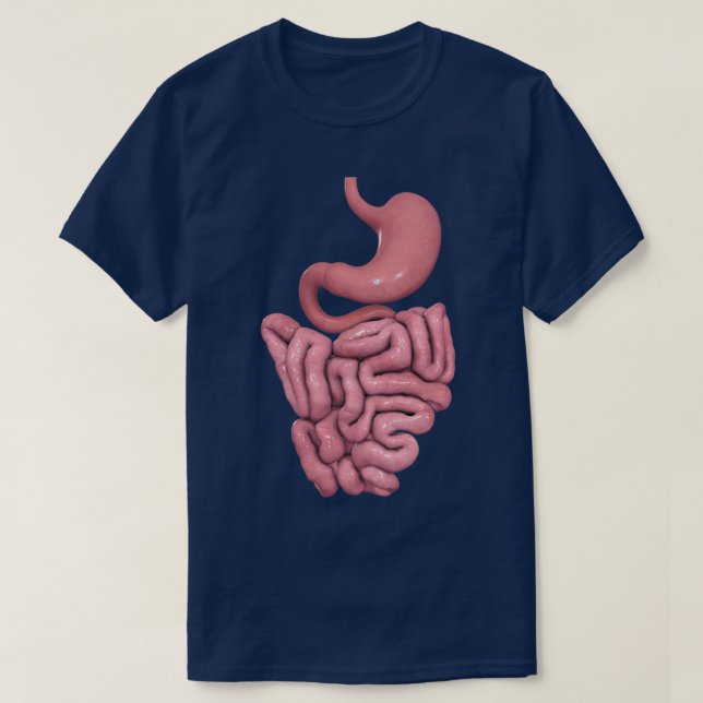 Camiseta intestinos (Diseño del anverso)