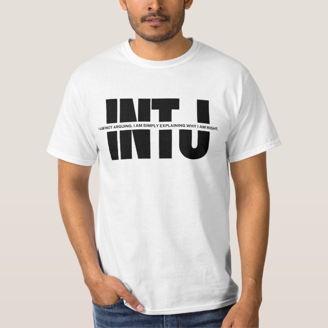 Camiseta INTJ mente MBTI humor Cita divertida de INTJ (Anverso)