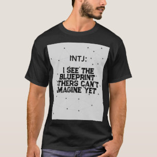 Camiseta INTJ: Veo la huella azul