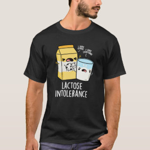 Camiseta Intolerancia a la lactosa Leche divertida Pun Oscu