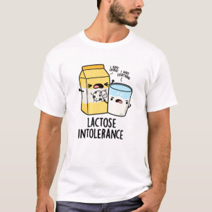 Camiseta Intolerancia a la lactosa Pun de leche divertida