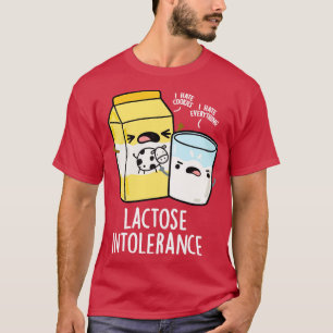 Camiseta Intolerancia a la lactosa Pun de leche divertida