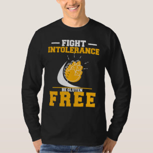 Camiseta Intolerancia de lucha contra la enfermedad celíaca