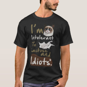 Camiseta Intolerante a la lactosa y los idiotas gatitos fur