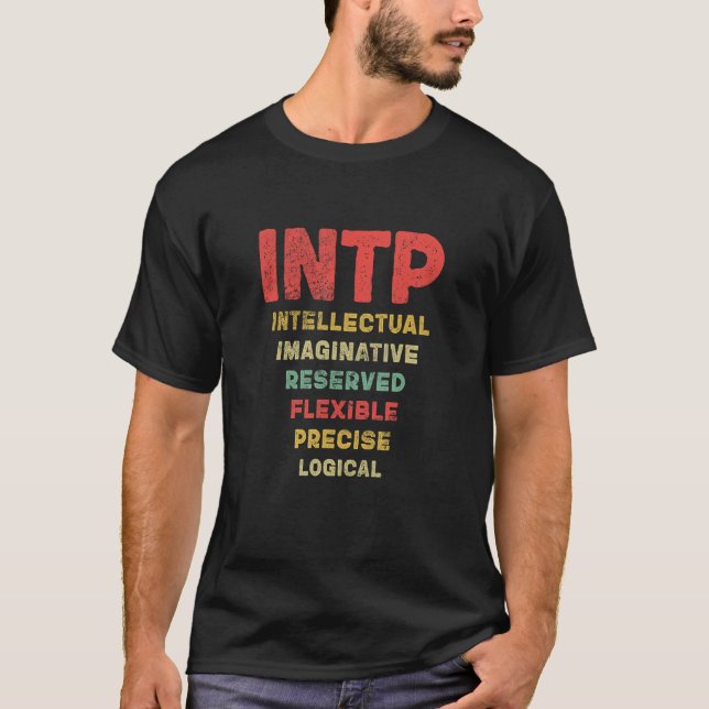 Camiseta Intp Intp Intelectual Imaginativo Reservado V (Anverso)