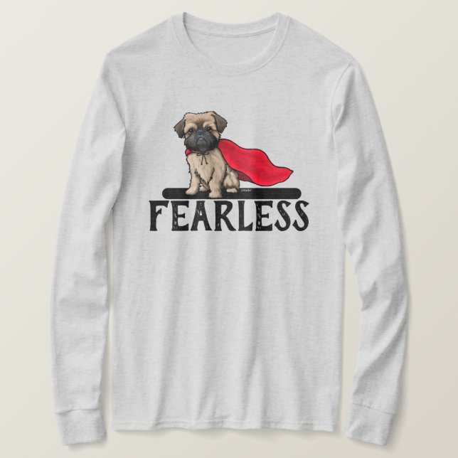 Camiseta intrépida de Griffon de Bruselas (Anverso del diseño)