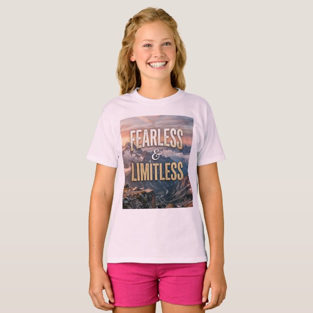 Camiseta Intrépido e ilimitado (Anverso completo)