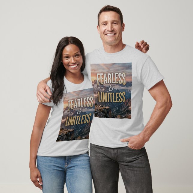Camiseta Intrépido e Ilimitado (Unisexo)